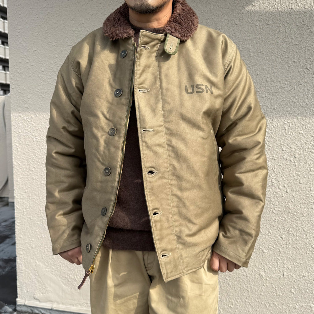 WAREHOUSE : Lot 2227 FINAL FORM OF WWII 1945 N-1 WINTER JACKET KHAKI(NXSX 79062) (PATTERN-B)