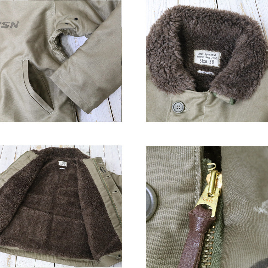 WAREHOUSE : Lot 2227 FINAL FORM OF WWII 1945 N-1 WINTER JACKET KHAKI(NXSX 79062) (PATTERN-A)