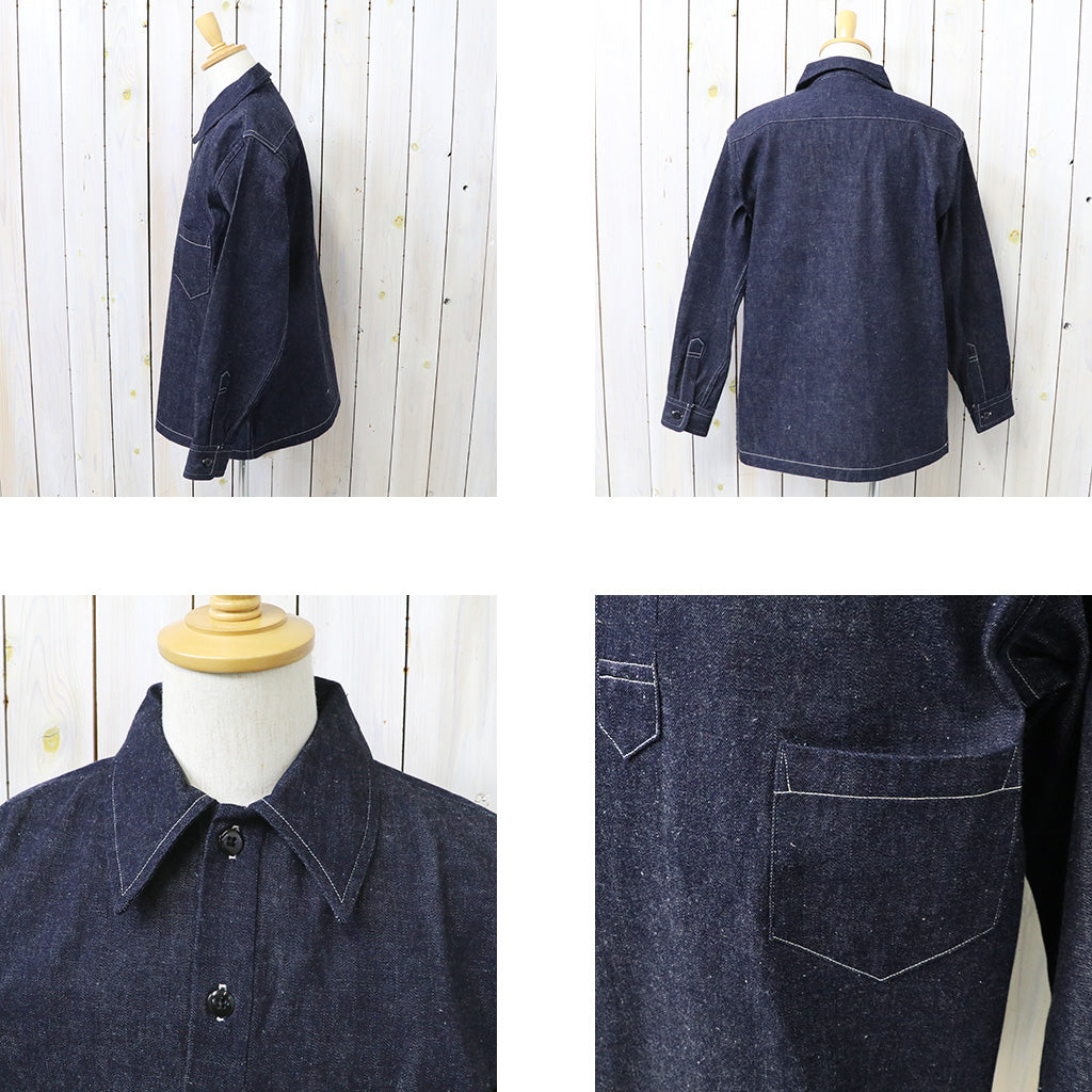 WAREHOUSE : Lot 3063 1930’S WPA ONE POCKET PULLOVER SHIRTS (INDIGO)