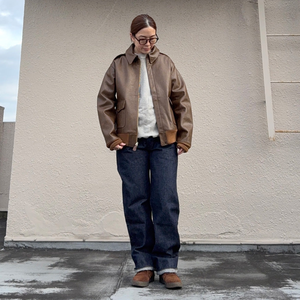 WAREHOUSE : Lot 2232 WERBER LEATHER COAT CO.TYPE A-2 JACKET ORDER NO.33-1729