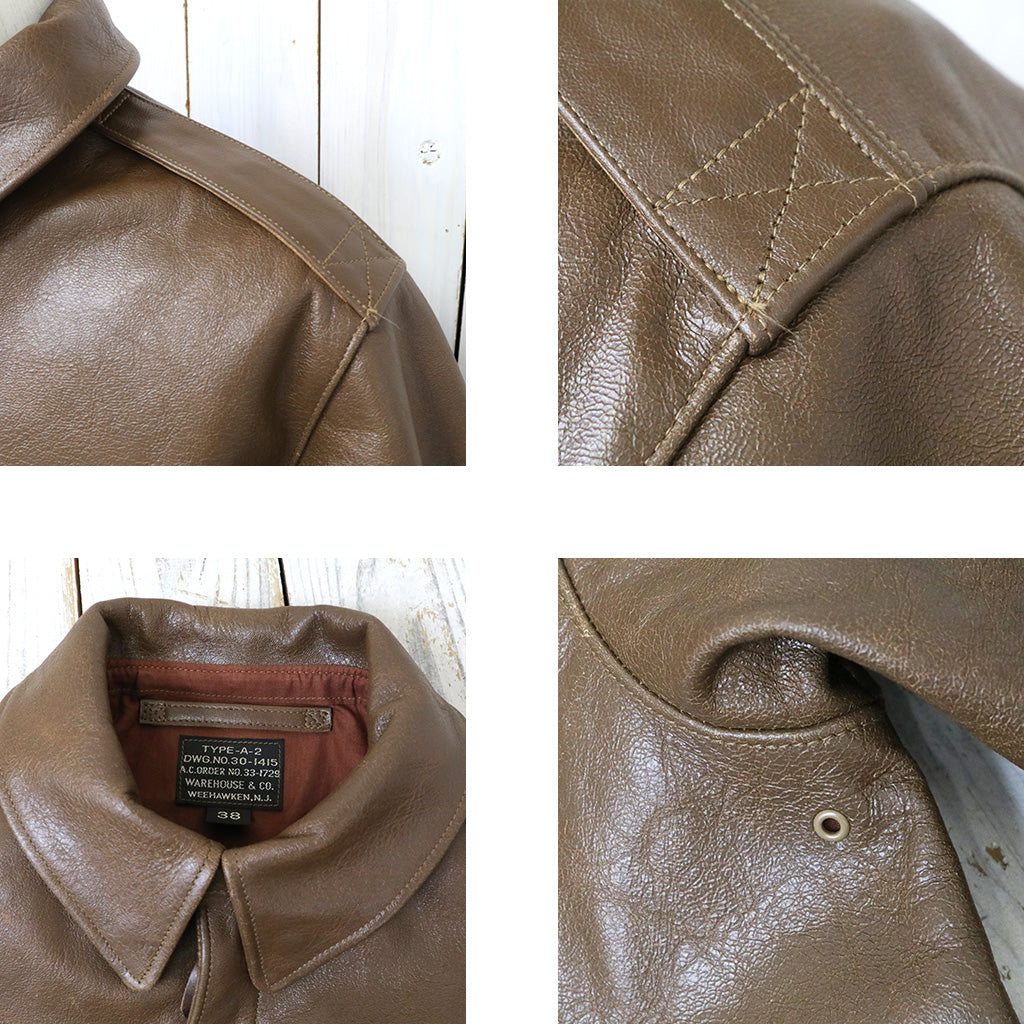 WAREHOUSE : Lot 2232 WERBER LEATHER COAT CO.TYPE A-2 JACKET ORDER NO.33-1729