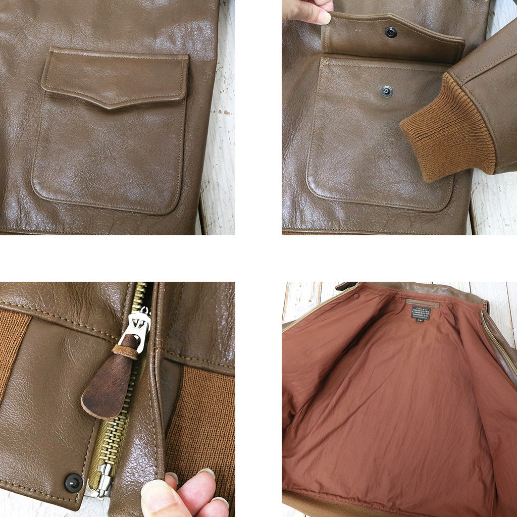 WAREHOUSE : Lot 2232 WERBER LEATHER COAT CO.TYPE A-2 JACKET ORDER NO.33-1729