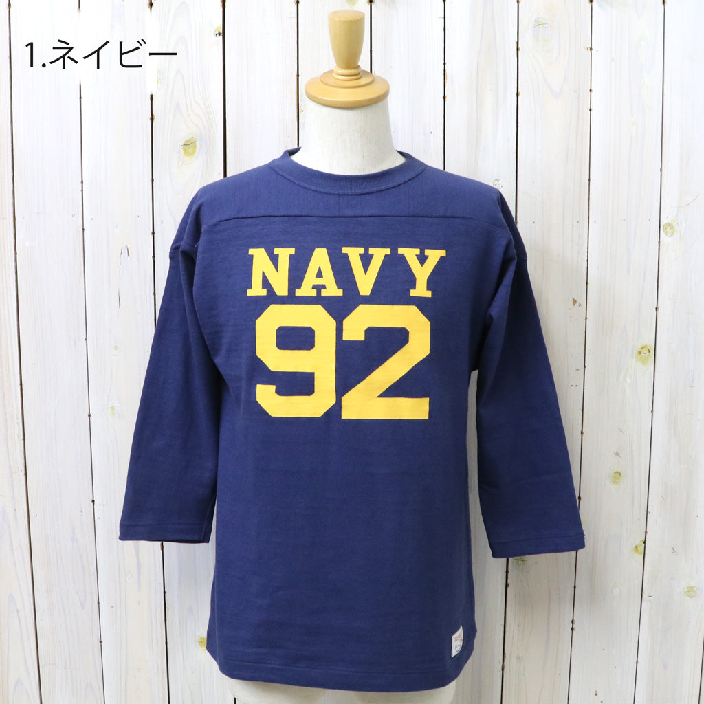 WAREHOUSE (ウエアハウス) : Lot 4063 7分袖フットボールT NAVY