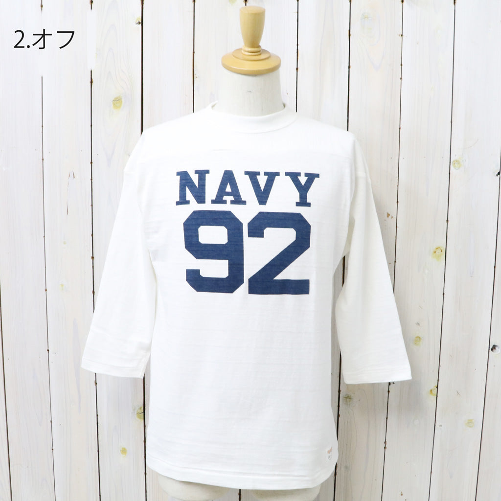 WAREHOUSE (ウエアハウス) : Lot 4063 7分袖フットボールT NAVY 92