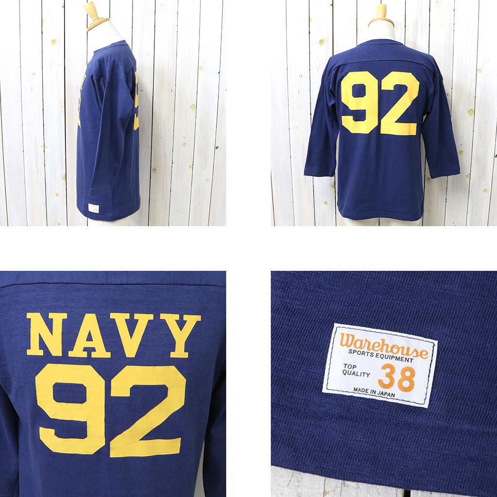 WAREHOUSE : Lot 4063 7分袖フットボールT NAVY 92