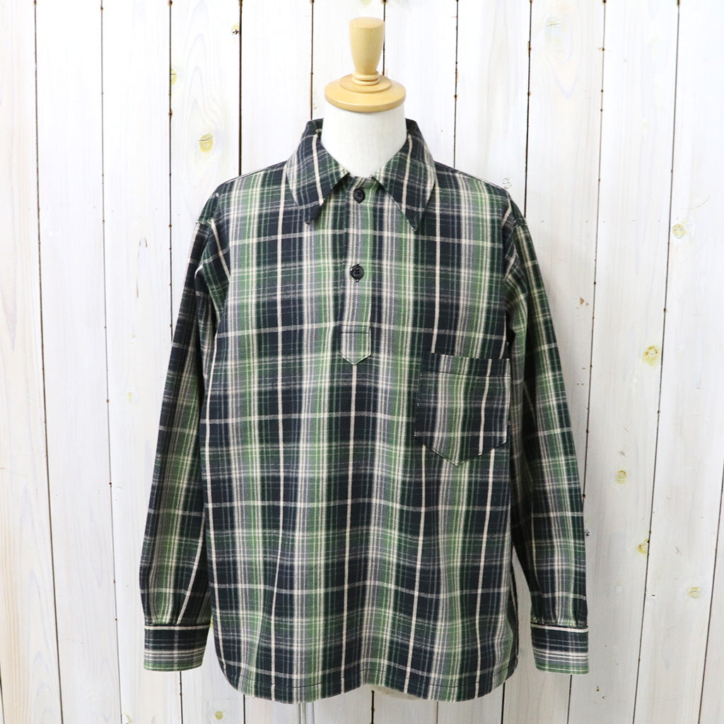 WAREHOUSE : Lot 3063 1930’S WPA ONE POCKET PULLOVER SHIRTS (GREEN)