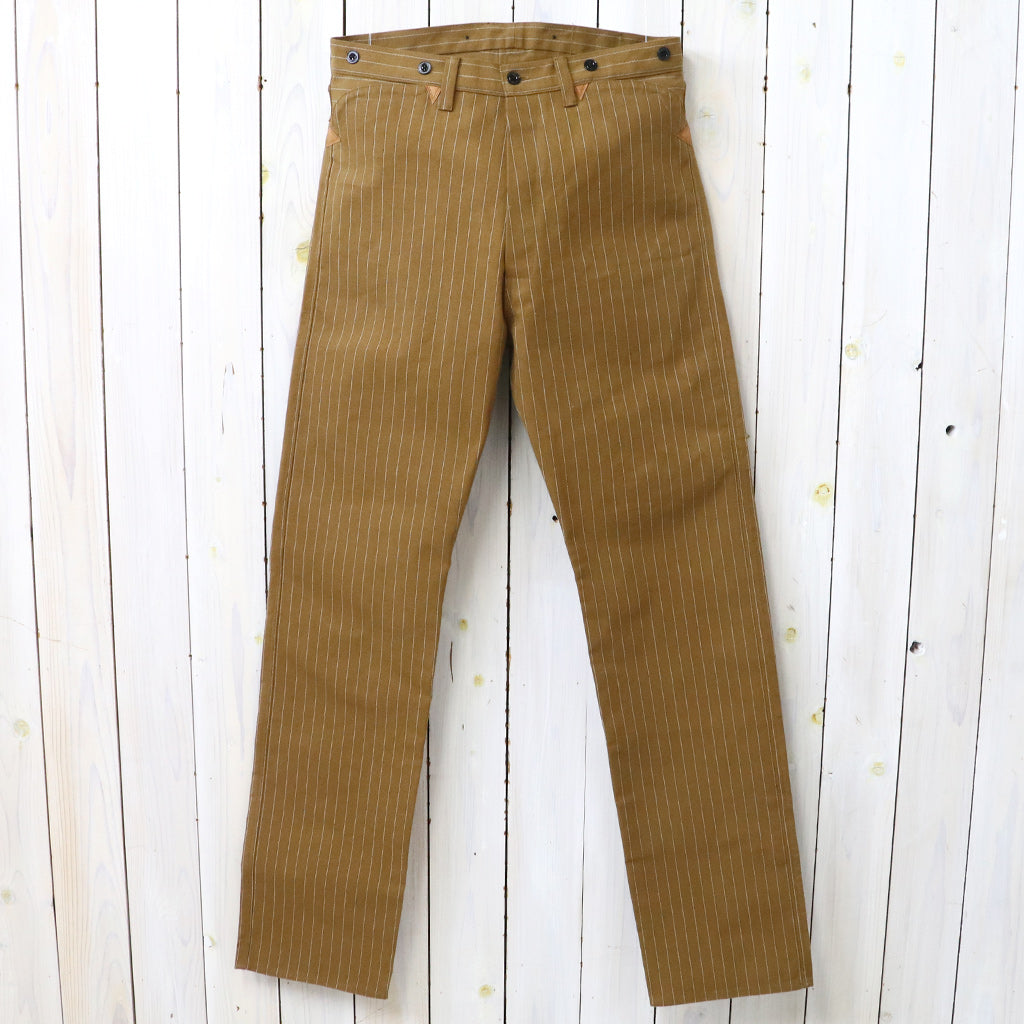 【SALE40%OFF】WAREHOUSE : GREENEBAUM Overalls Lot 1229 1900 4POCKET HEAVY LEATHER BOUND OVERALL (DUCK STRIPE)