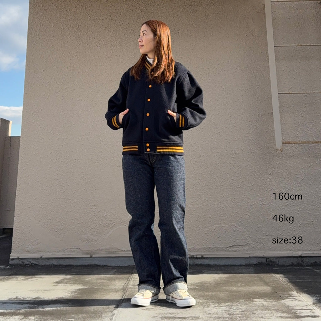 WAREHOUSE : Lot 2240 1950’S NAVY VARSITY JACKET (無地)