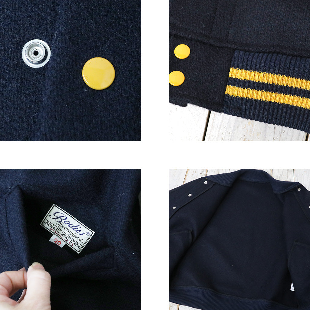 WAREHOUSE : Lot 2240 1950’S NAVY VARSITY JACKET (無地)