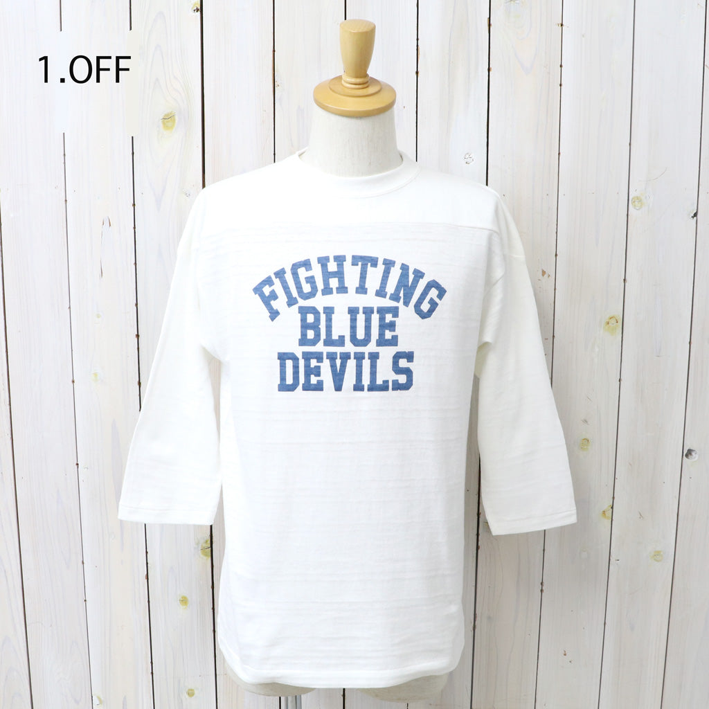 WAREHOUSE : Lot 4063 7分袖フットボールT-BLUE DEVILS