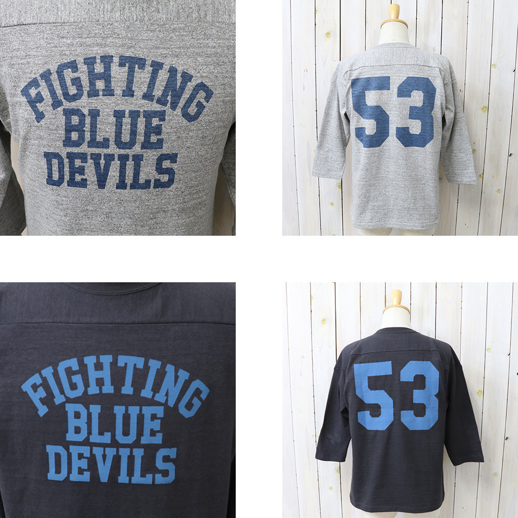 WAREHOUSE : Lot 4063 7分袖フットボールT-BLUE DEVILS
