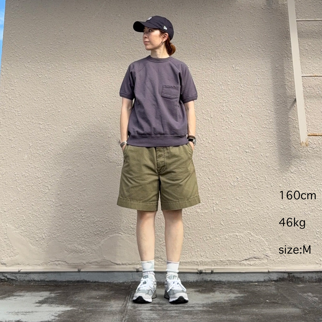 WAREHOUSE : Lot 4105 半袖SW(ポケット付き)