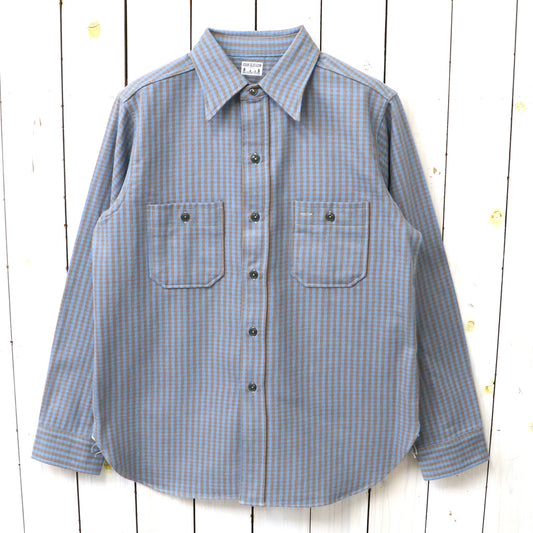 John Gluckow : Lot JG-06-2 The Everyday Flannel-flapless pockets (D柄 BROWN/SAX)