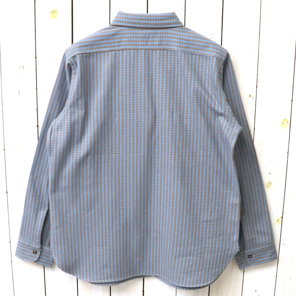 John Gluckow : Lot JG-06-2 The Everyday Flannel-flapless pockets (D柄 BROWN/SAX)