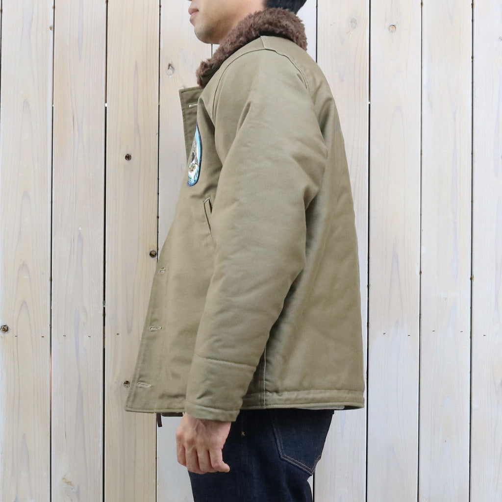 WAREHOUSE : Lot 2181 NAF1168 N-1 WINTER JACKET KHAKI(NXs-1404)USS ROCK AGSS-274 WWII Submarine
