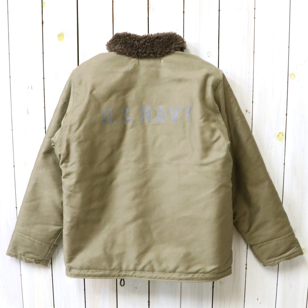 WAREHOUSE : Lot 2181 NAF1168 N-1 WINTER JACKET KHAKI(NXs-1404)USS ROCK AGSS-274 WWII Submarine