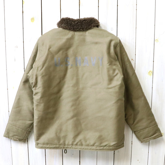 WAREHOUSE : Lot 2181 NAF1168 N-1 WINTER JACKET KHAKI(NXs-1404)USS ROCK AGSS-274 WWII Submarine