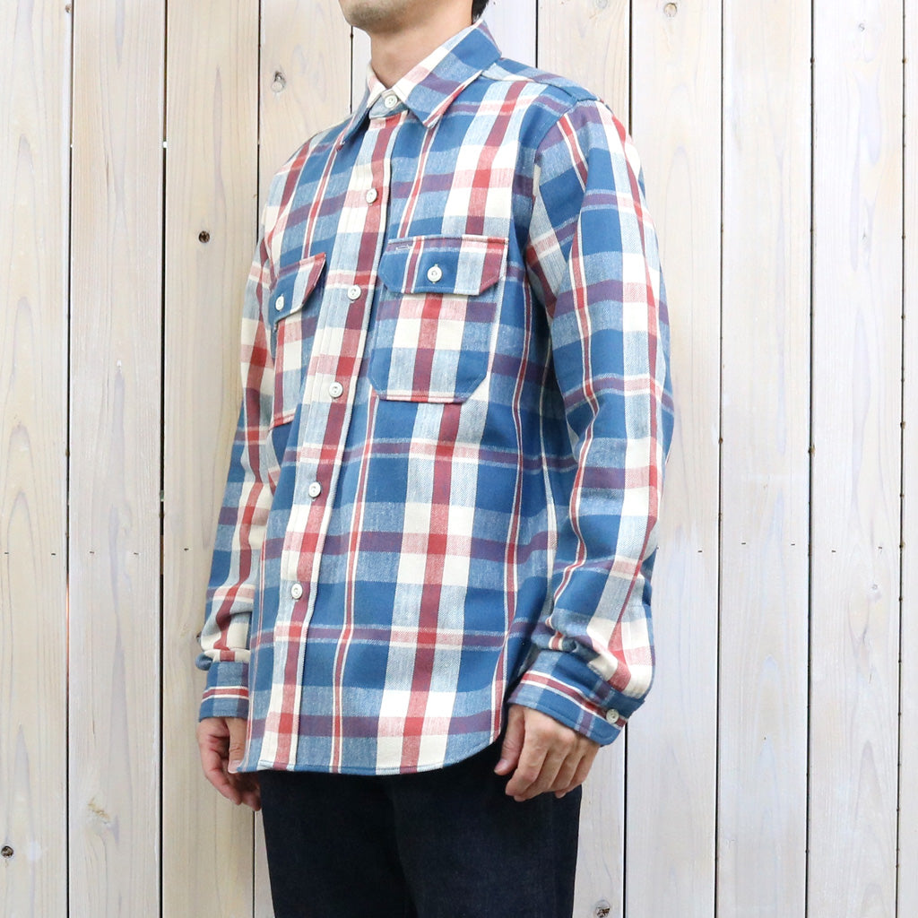 John Gluckow : Lot JG-06-2 The Modern Flannel-the notched pockets (A柄 BLUE/RED)