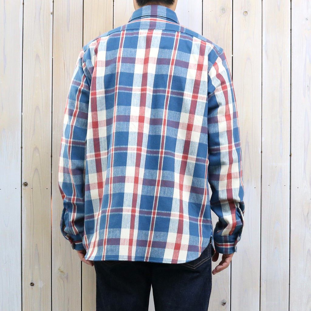 John Gluckow : Lot JG-06-2 The Modern Flannel-the notched pockets (A柄 BLUE/RED)
