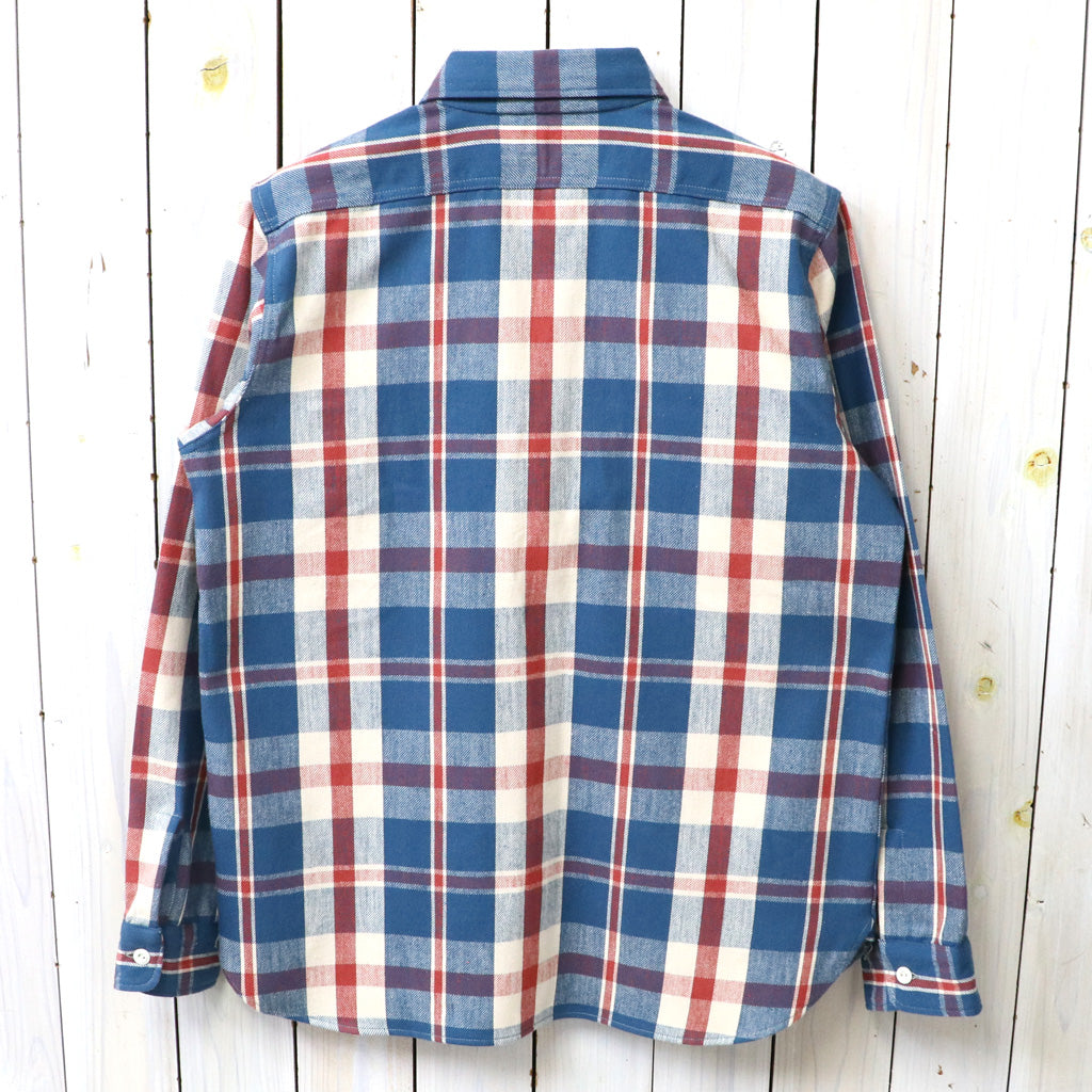 John Gluckow : Lot JG-06-2 The Modern Flannel-the notched pockets (A柄 BLUE/RED)