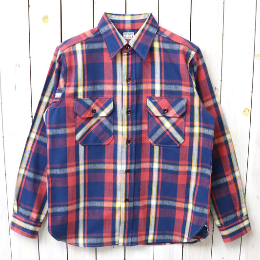 John Gluckow : Lot JG-06-2 The Modern Flannel-the notched pockets (B柄 NAVY/RED)