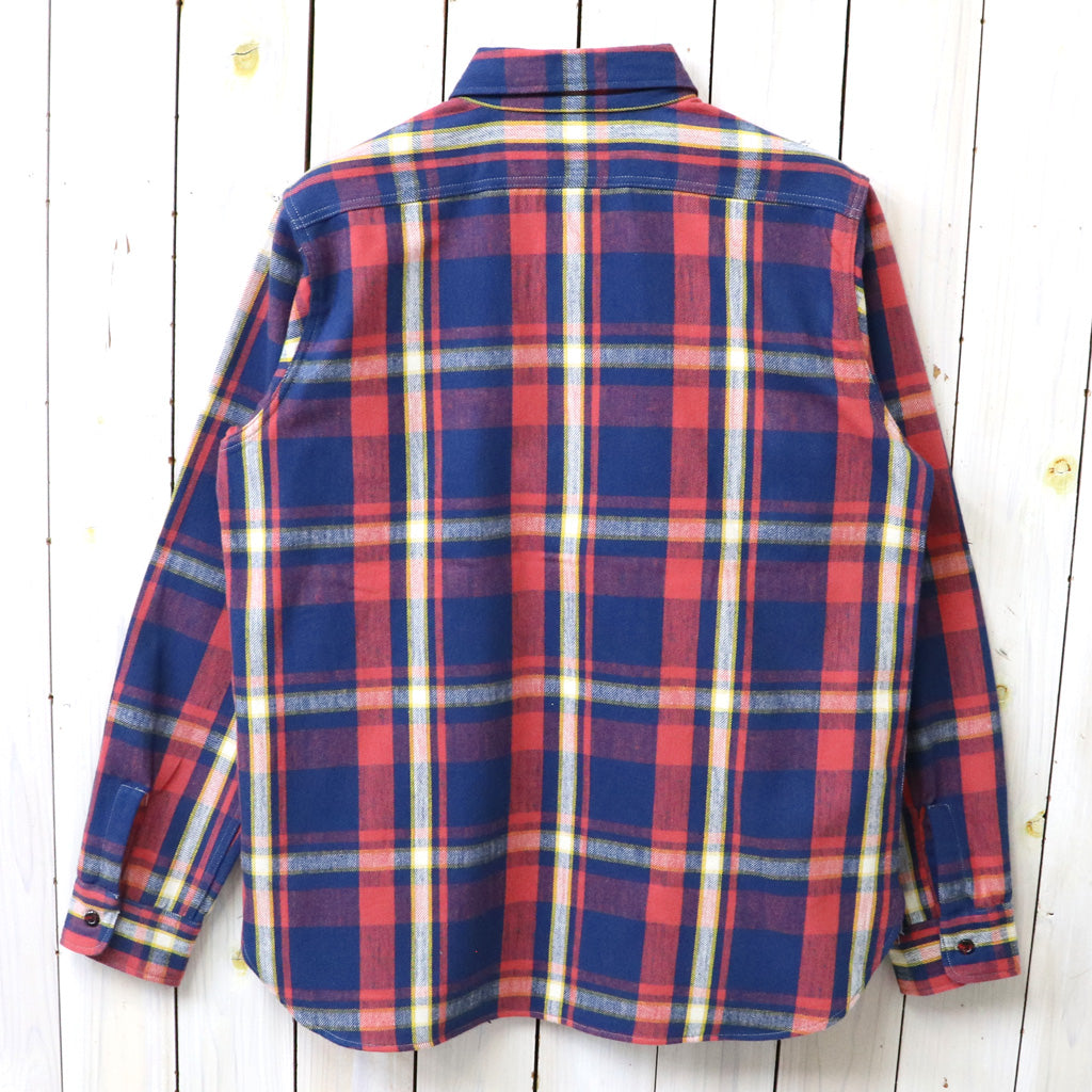 John Gluckow : Lot JG-06-2 The Modern Flannel-the notched pockets (B柄 NAVY/RED)