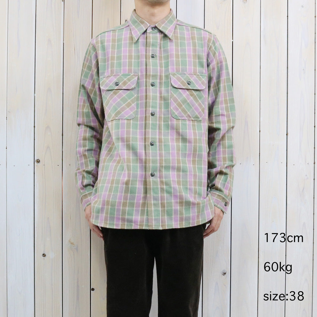 John Gluckow : Lot JG-06-2 The Ancient Flannel-the rounded pockets (C柄 GREEN/PURPLE)