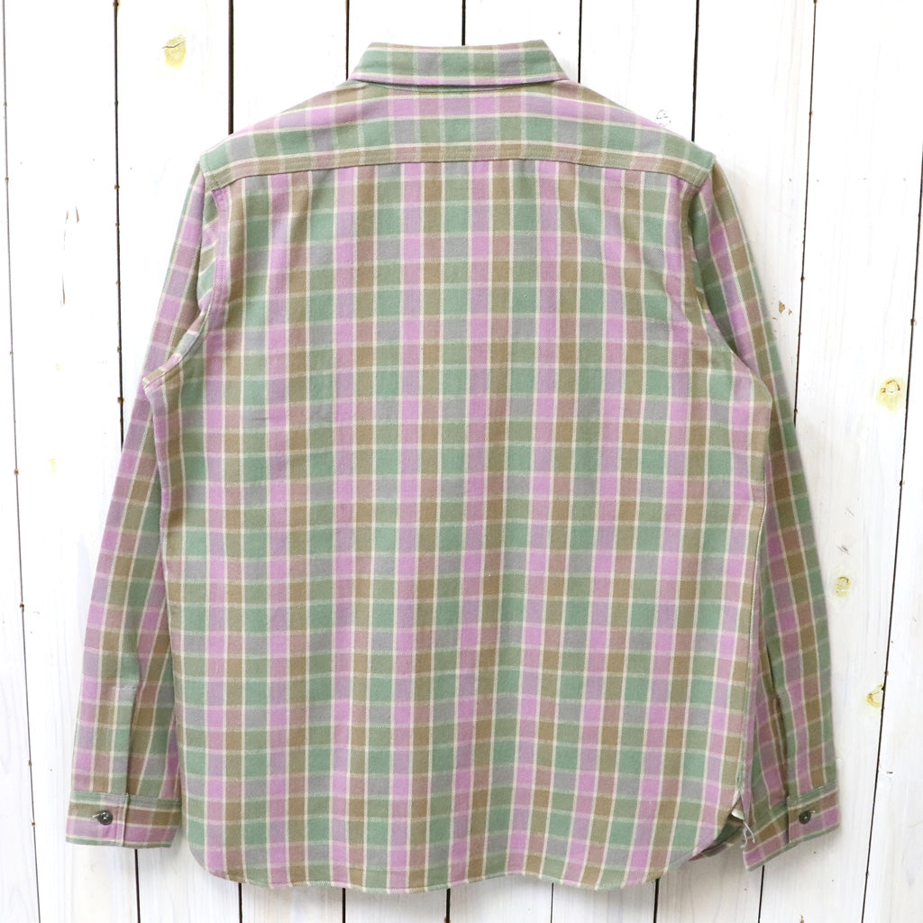John Gluckow : Lot JG-06-2 The Ancient Flannel-the rounded pockets (C柄 GREEN/PURPLE)