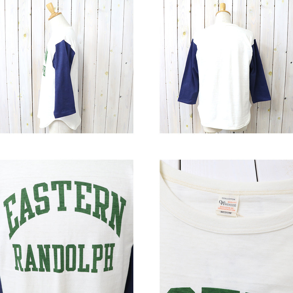 WAREHOUSE : Lot 4800 7分袖ベースボールT EASTERN RANDOLPH