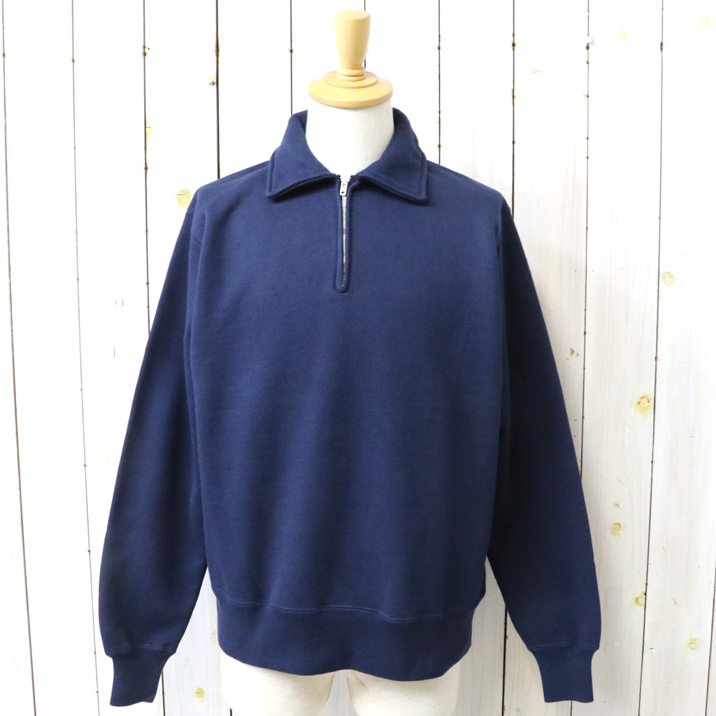 WHITESVILLE : HALF ZIP SWEAT SHIRT (NAVY)