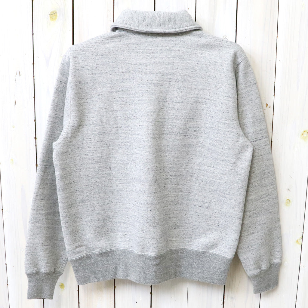 WHITESVILLE : HALF ZIP SWEAT SHIRT (H.GRAY)