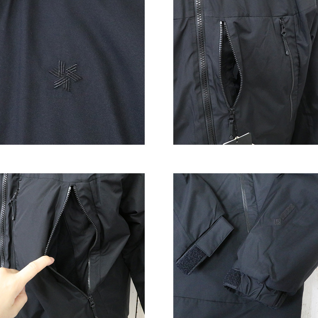 Goldwin『GORE-TEX WINDSTOPPER Puffy Mil Jacket』(ブラック)