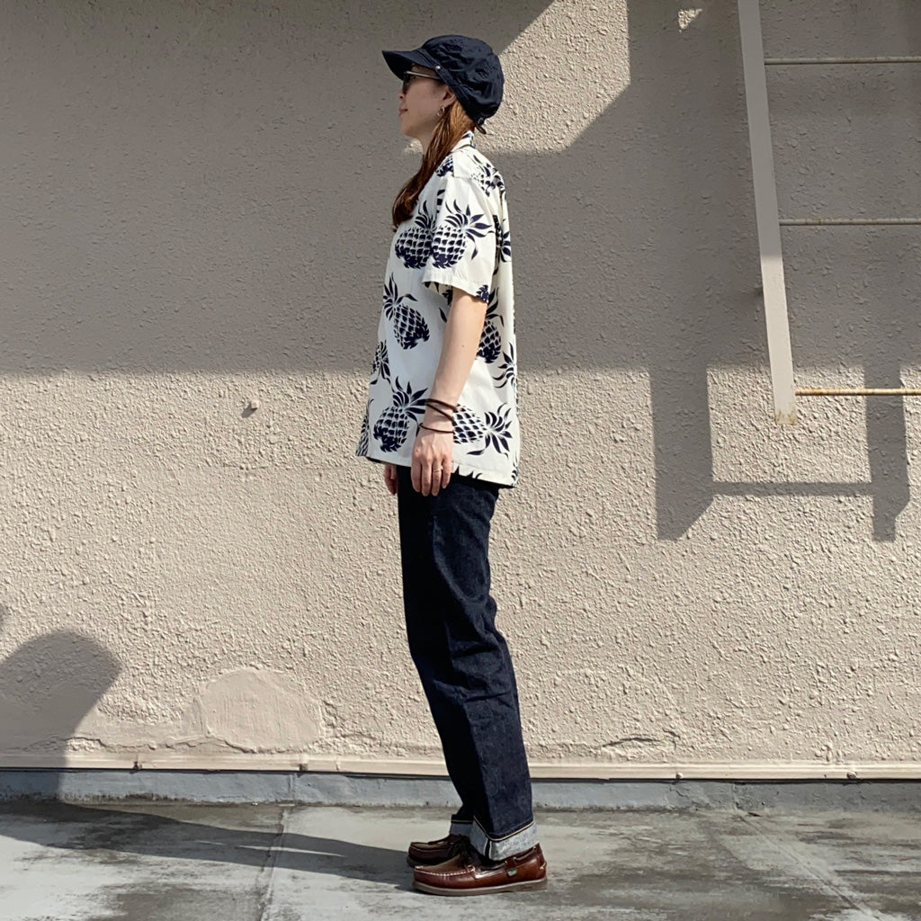DUKE KAHANAMOKU『S/S COTTON HAWAIIAN SHIRT-DUKE’S PINEAPPLE』(OFF WHITE)