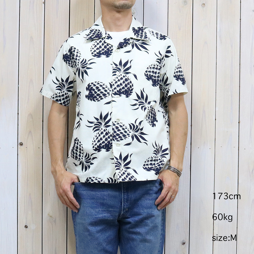 DUKE KAHANAMOKU『S/S COTTON HAWAIIAN SHIRT-DUKE’S PINEAPPLE』(OFF WHITE)