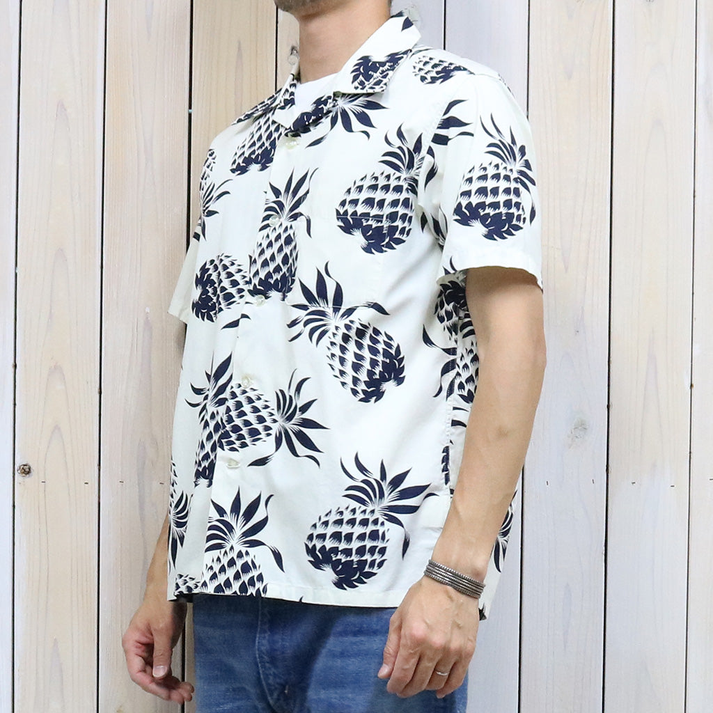 DUKE KAHANAMOKU『S/S COTTON HAWAIIAN SHIRT-DUKE’S PINEAPPLE』(OFF WHITE)