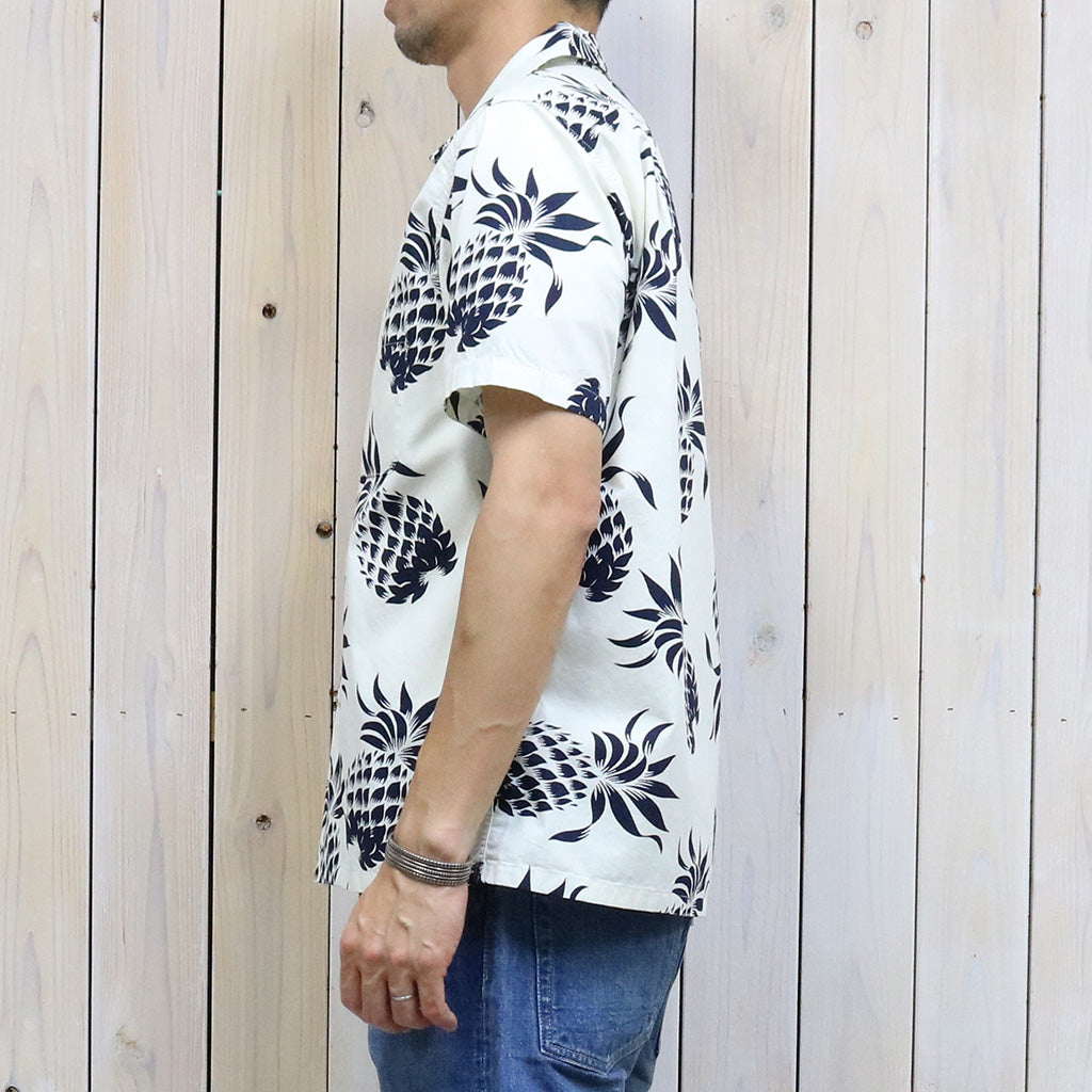 DUKE KAHANAMOKU『S/S COTTON HAWAIIAN SHIRT-DUKE’S PINEAPPLE』(OFF WHITE)
