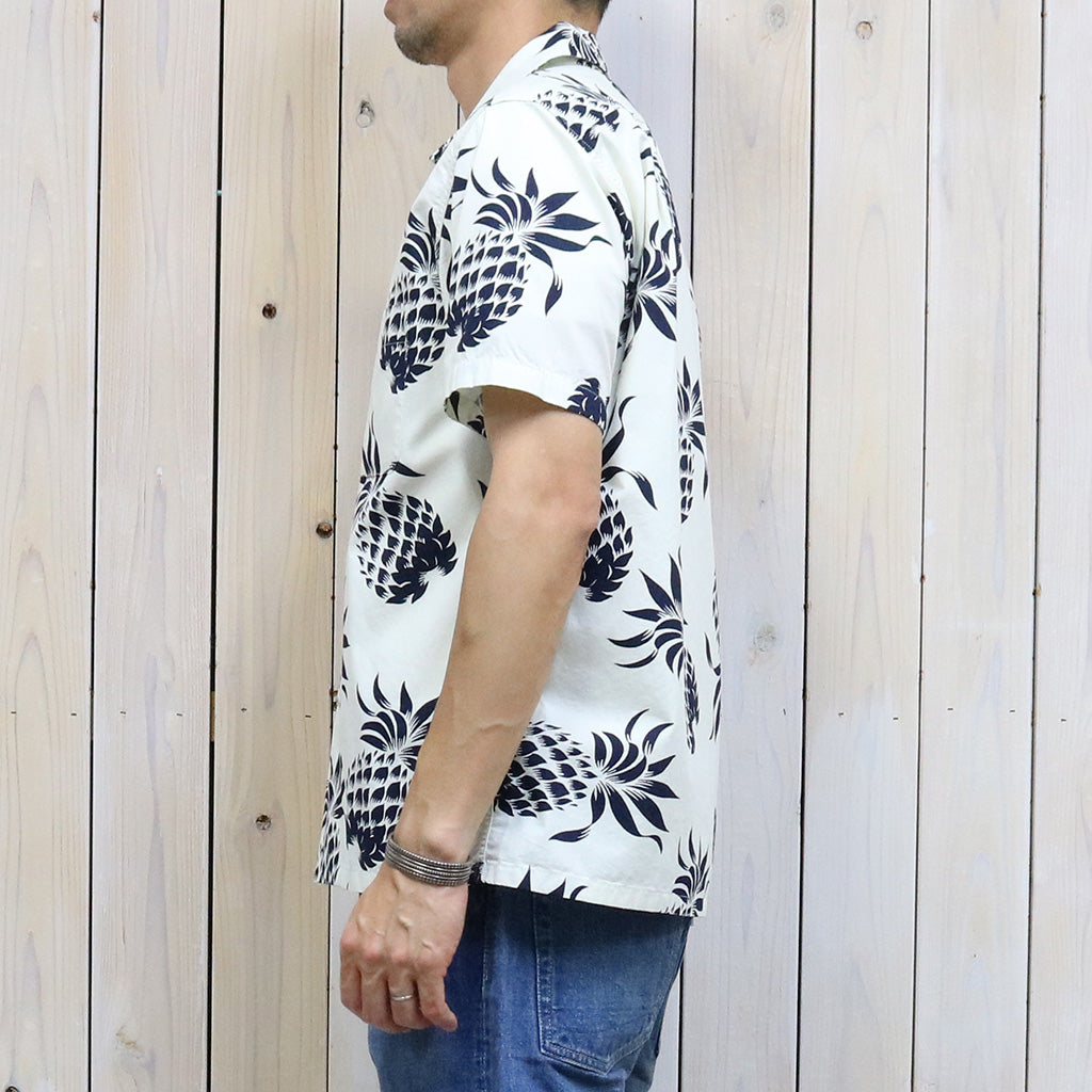 DUKE KAHANAMOKU『S/S COTTON HAWAIIAN SHIRT-DUKE’S PINEAPPLE』(OFF WHITE)