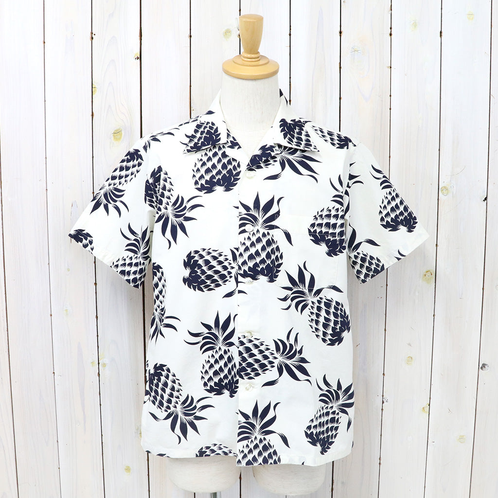 DUKE KAHANAMOKU『S/S COTTON HAWAIIAN SHIRT-DUKE’S PINEAPPLE』(OFF WHITE)