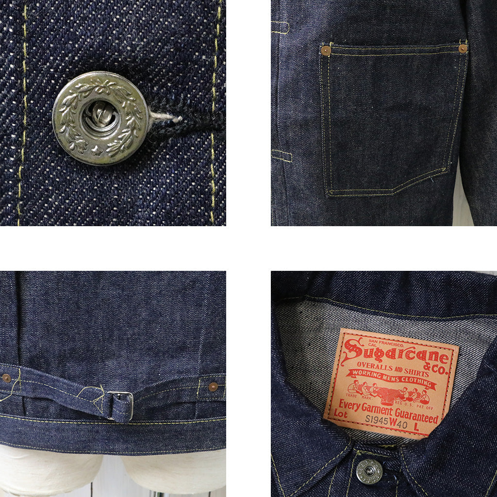 SUGER CANE Super “Denim” Collectible『#10 14oz. DENIM BLOUSE 1945 MODEL』