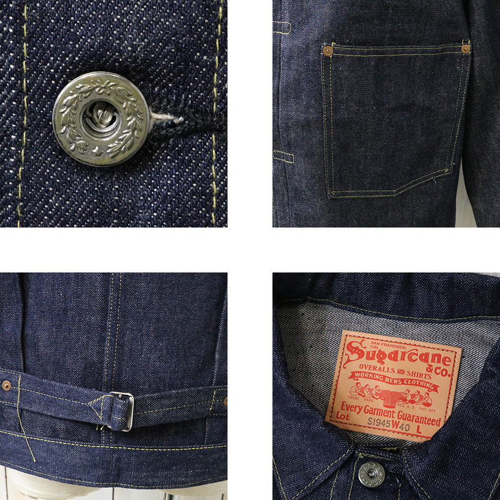 SUGER CANE Super “Denim” Collectible『#10 14oz. DENIM BLOUSE 1945 MODEL(T-BACK)』