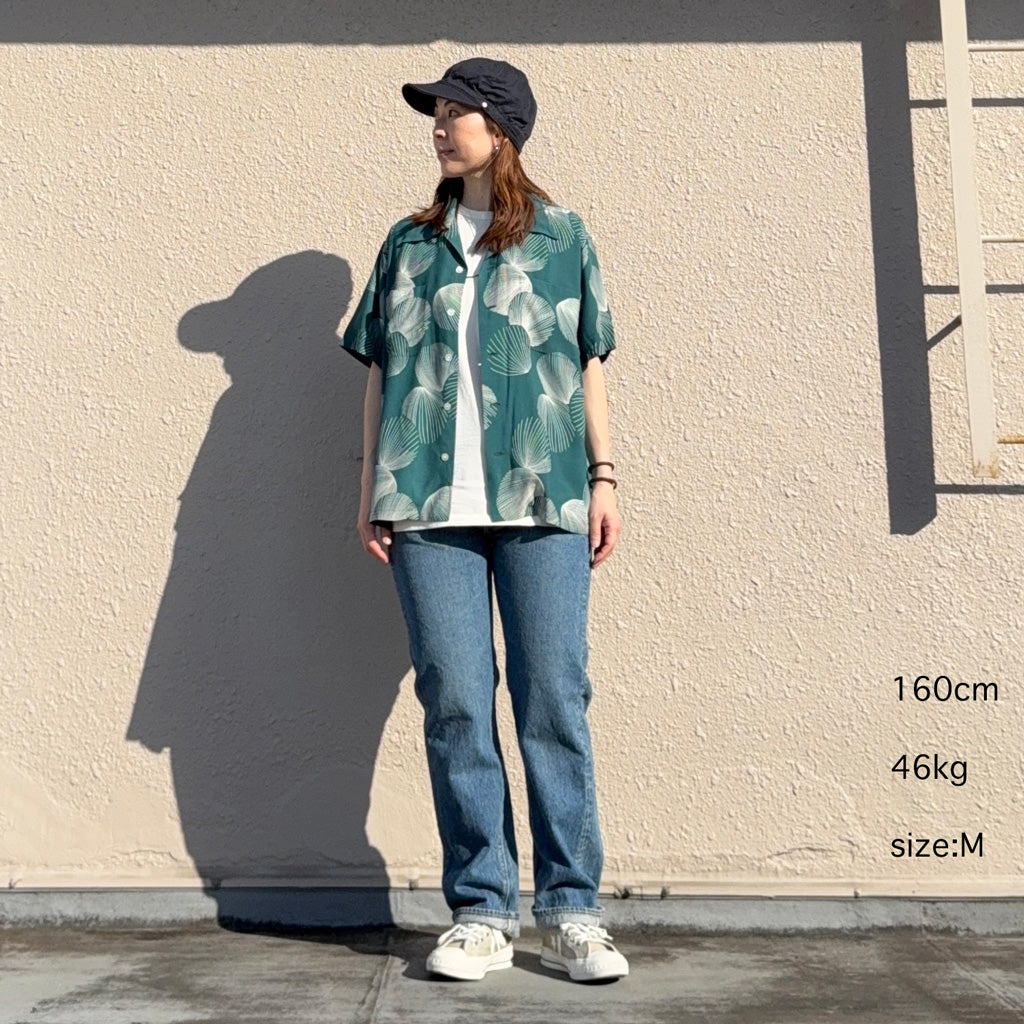 DUKE KAHANAMOKU『S/S RAYON HAWAIIAN SHIRT -DUKE’S SHELL』(GREEN)