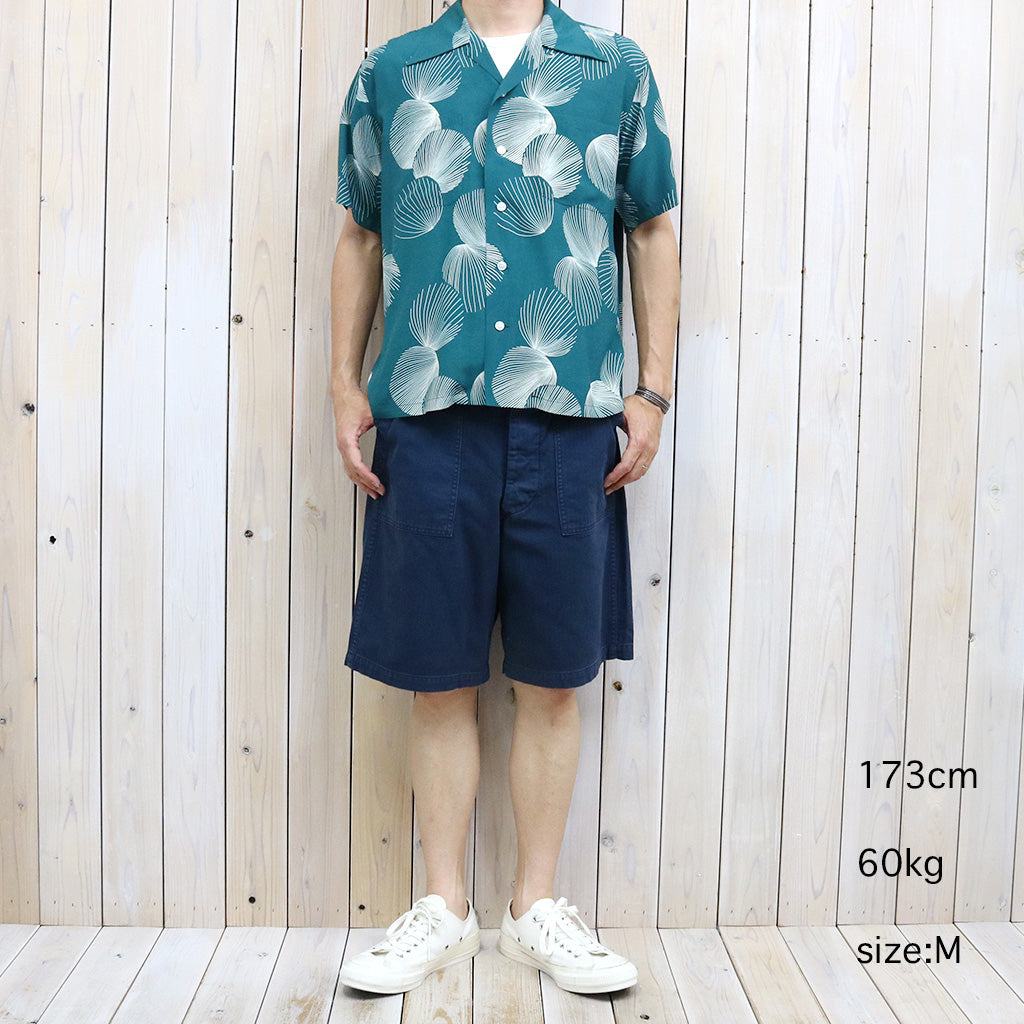 DUKE KAHANAMOKU『S/S RAYON HAWAIIAN SHIRT -DUKE’S SHELL』(GREEN)