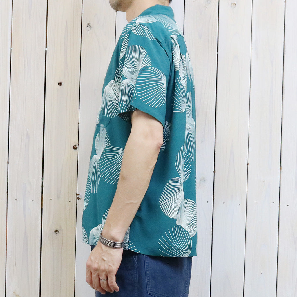 DUKE KAHANAMOKU『S/S RAYON HAWAIIAN SHIRT -DUKE’S SHELL』(GREEN)