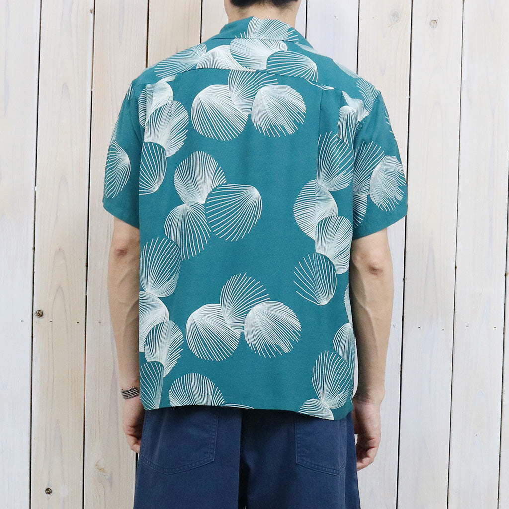 DUKE KAHANAMOKU『S/S RAYON HAWAIIAN SHIRT -DUKE’S SHELL』(GREEN)