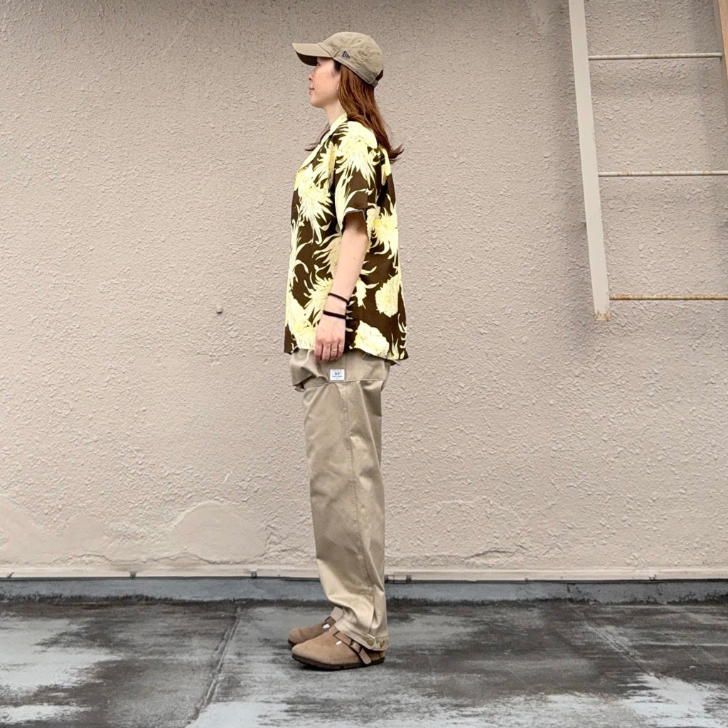 SUN SURF : S/S RAYON HAWAIIAN SHIRT -ISLAND PINEAPPLE (BROWN)