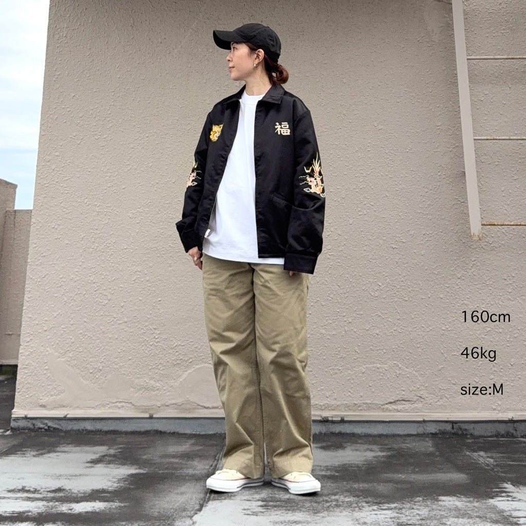 TAILOR TOYO : SATIN VIET-NAM JACKET "VIET-NAM MAP"
