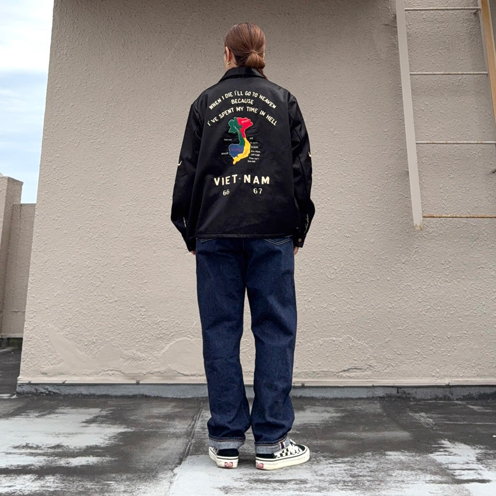 TAILOR TOYO : SATIN VIET-NAM JACKET "VIET-NAM MAP"