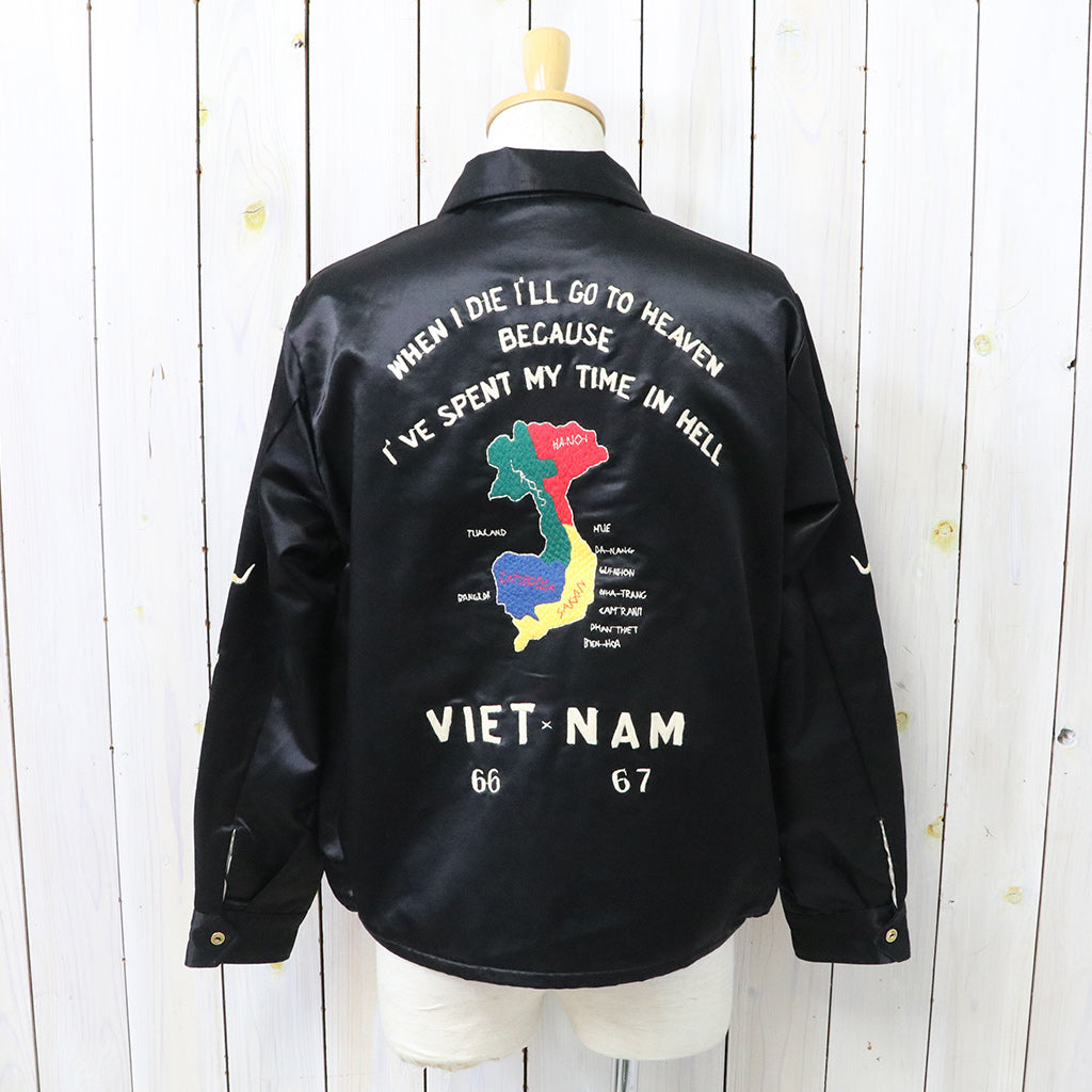 TAILOR TOYO : SATIN VIET-NAM JACKET "VIET-NAM MAP"