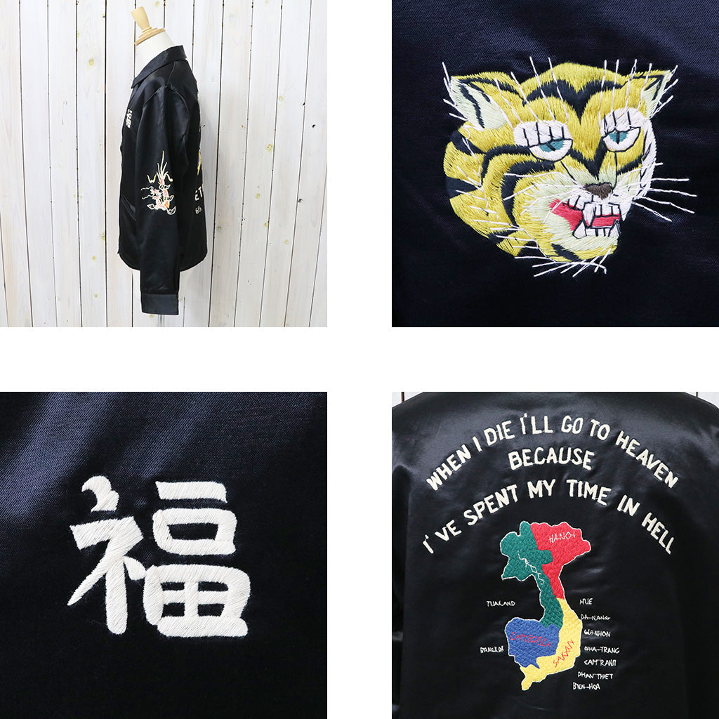 TAILOR TOYO : SATIN VIET-NAM JACKET "VIET-NAM MAP"