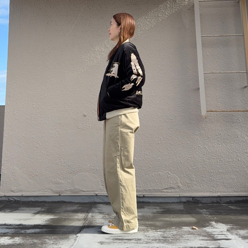 TAILOR TOYO : VELVETEEN QUILT SUKA "POLAR BEAR”×”ALASKA MAP”